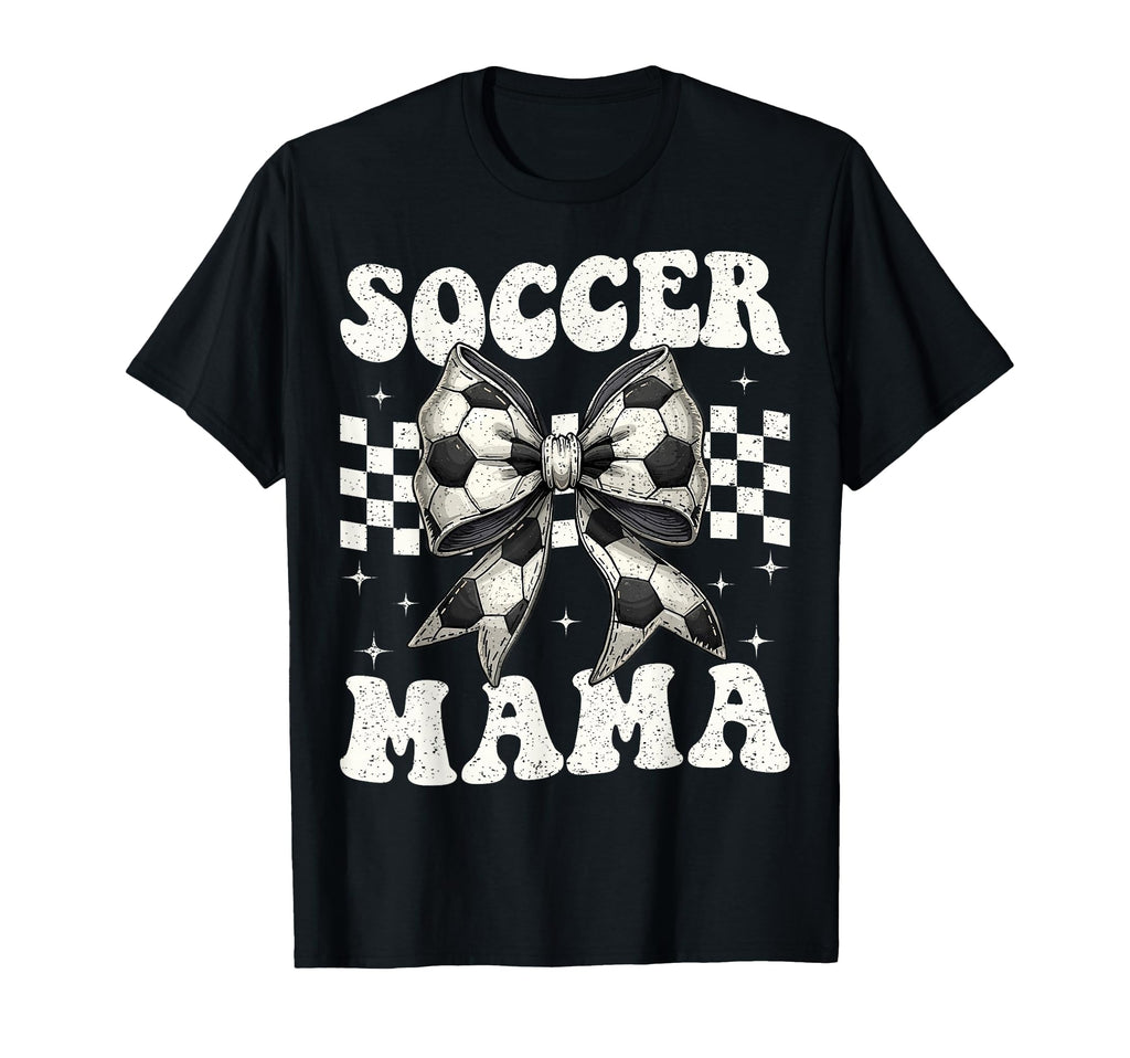 Soccer Mama Funny Coquette Bow Mom Mommy T-Shirt - Custom Art Print Unisex