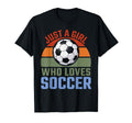Just Who Loves Soccer Soccer Player T-Shirt - Streetwear Style for Adults
