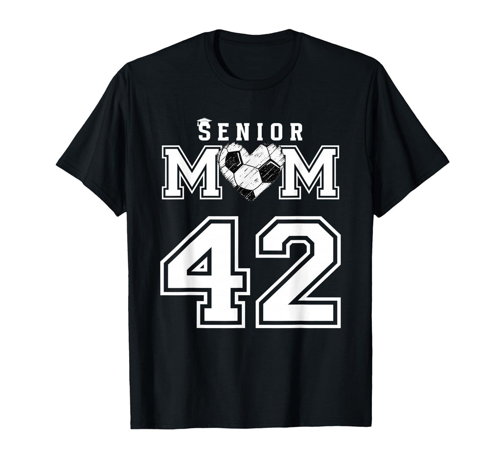 Proud Senior Soccer Mom Custom T-Shirt - Minimalist Print for Adults