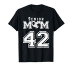 Proud Senior Soccer Mom Custom T-Shirt - Minimalist Print for Adults