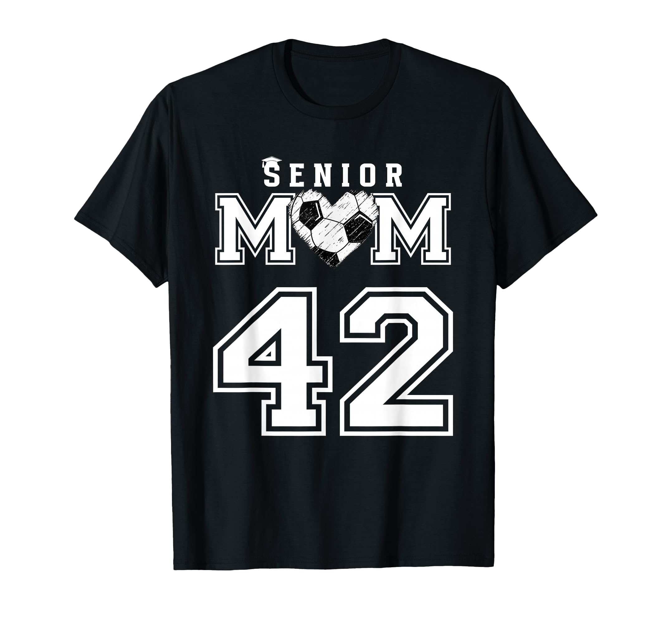 Proud Senior Soccer Mom Custom T-Shirt - Minimalist Print for Adults