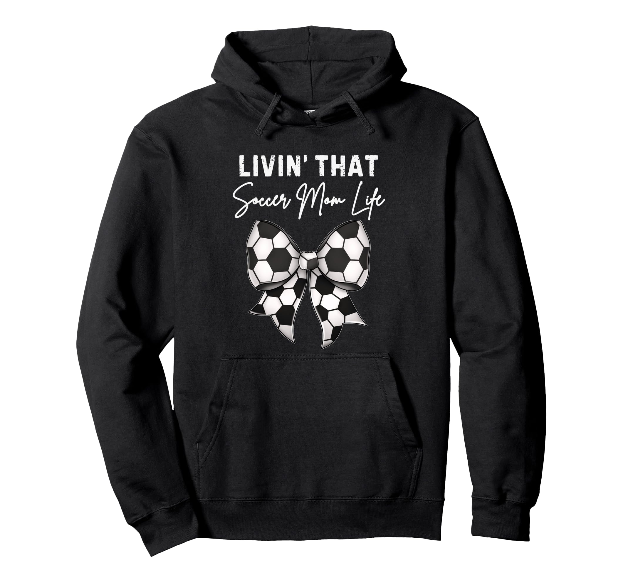 Living That Soccer Mom Life Coquette Hoodie - Streetwear Style for Adults