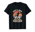 Just Who Loves Soccer Soccer Player T-Shirt - Custom Art Print Men Women