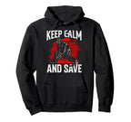 Ice Hockey Goalie Goalkeeper Keep Hoodie - Aesthetic Graphic Men Women