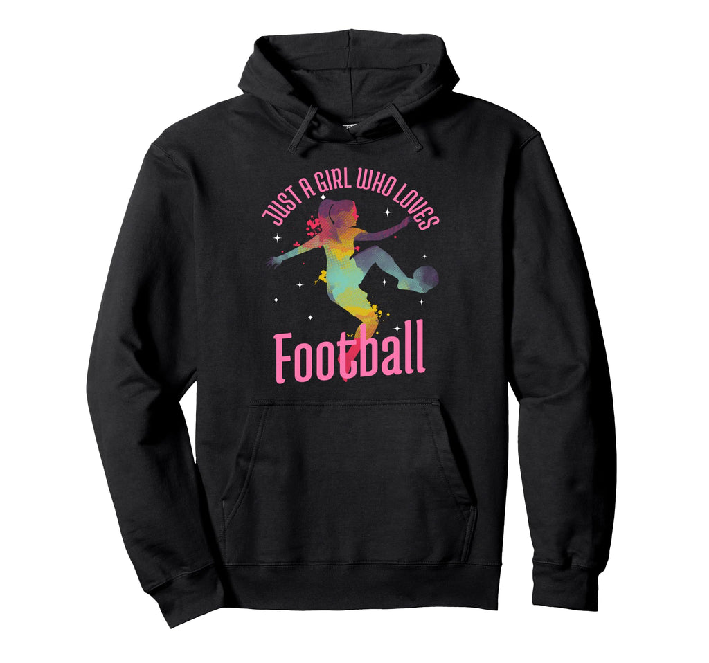 Just Who Loves Football Player Soccer Gift Hoodie - Trendy Graphic Unisex