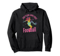 Just Who Loves Football Player Soccer Gift Hoodie - Trendy Graphic Unisex