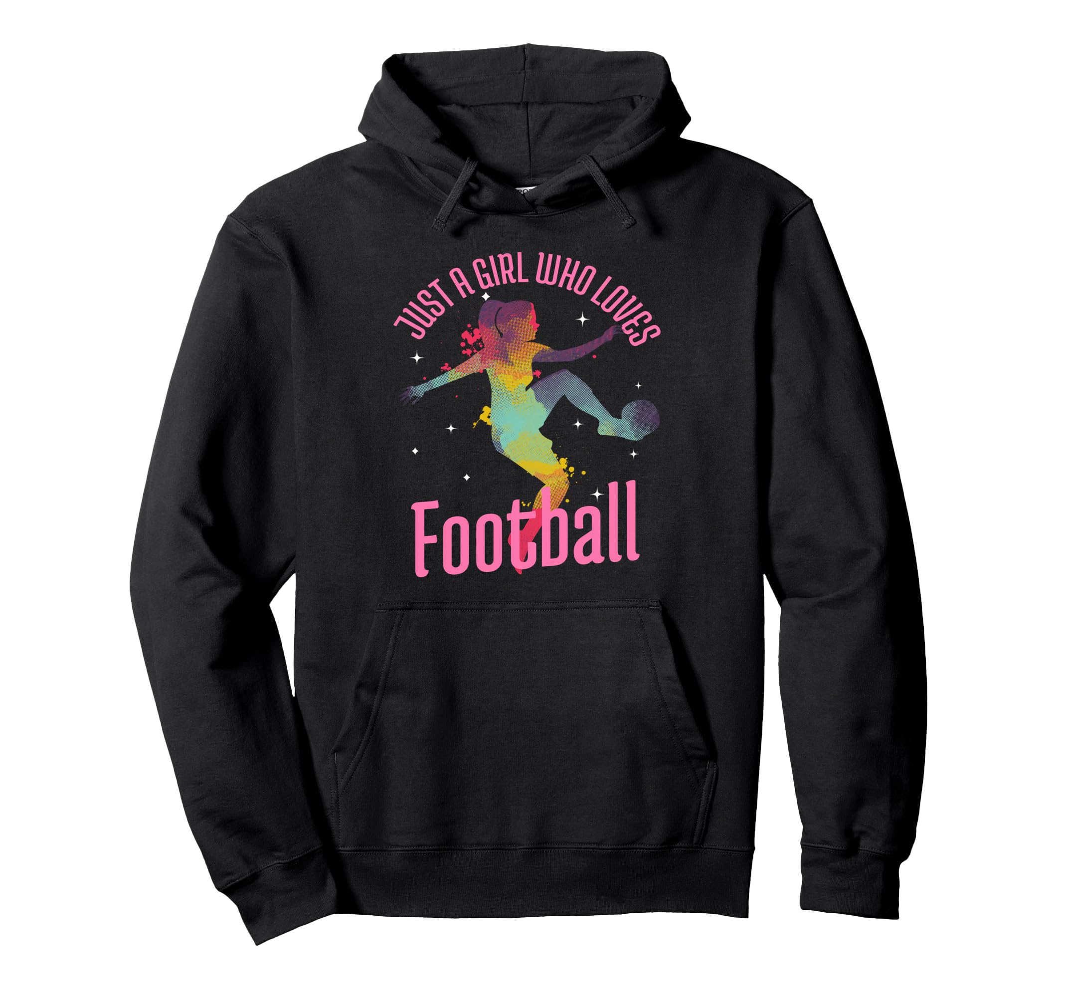 Just Who Loves Football Player Soccer Gift Hoodie - Trendy Graphic Unisex