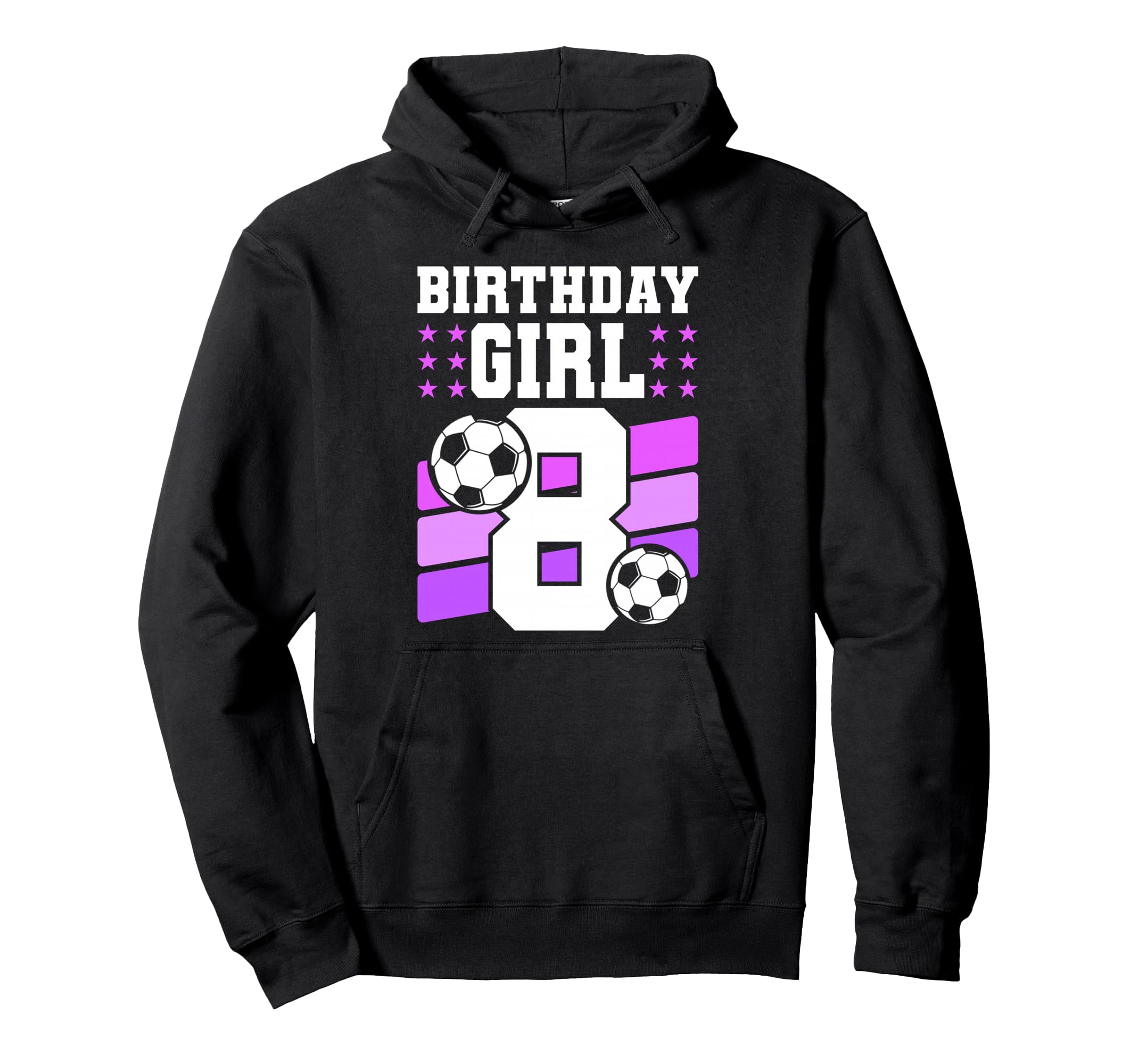 8 Years Old 8Th Birthday Gift Bday Soccer Hoodie - Graphic Print Men Women