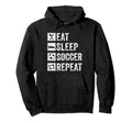 Eat Sleep Soccer Repeat Gifts Soccer Hoodie - Unique Graphic Men Women