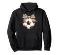 Leopard Ribbon Bow Soccer Football Fan Hoodie - Streetwear Style Men Women