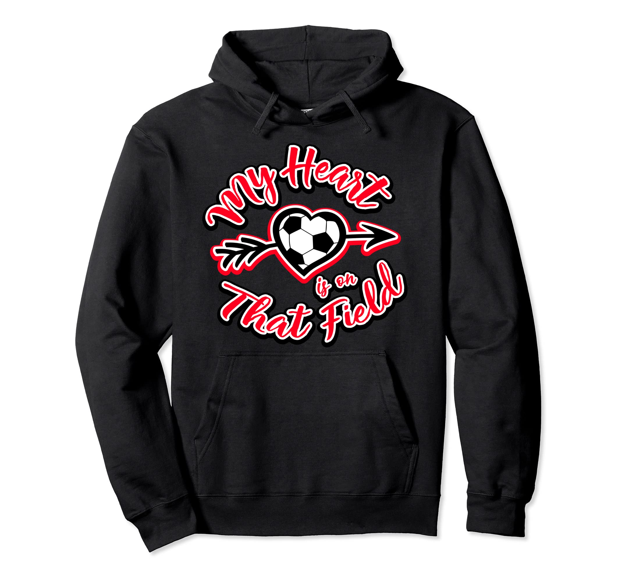 My Heart Is That Field Soccer Mom Hoodie - Streetwear Style Unisex