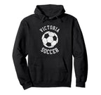 Victoria Soccer Distressed 90S Hoodie - Novelty Apparel Unisex