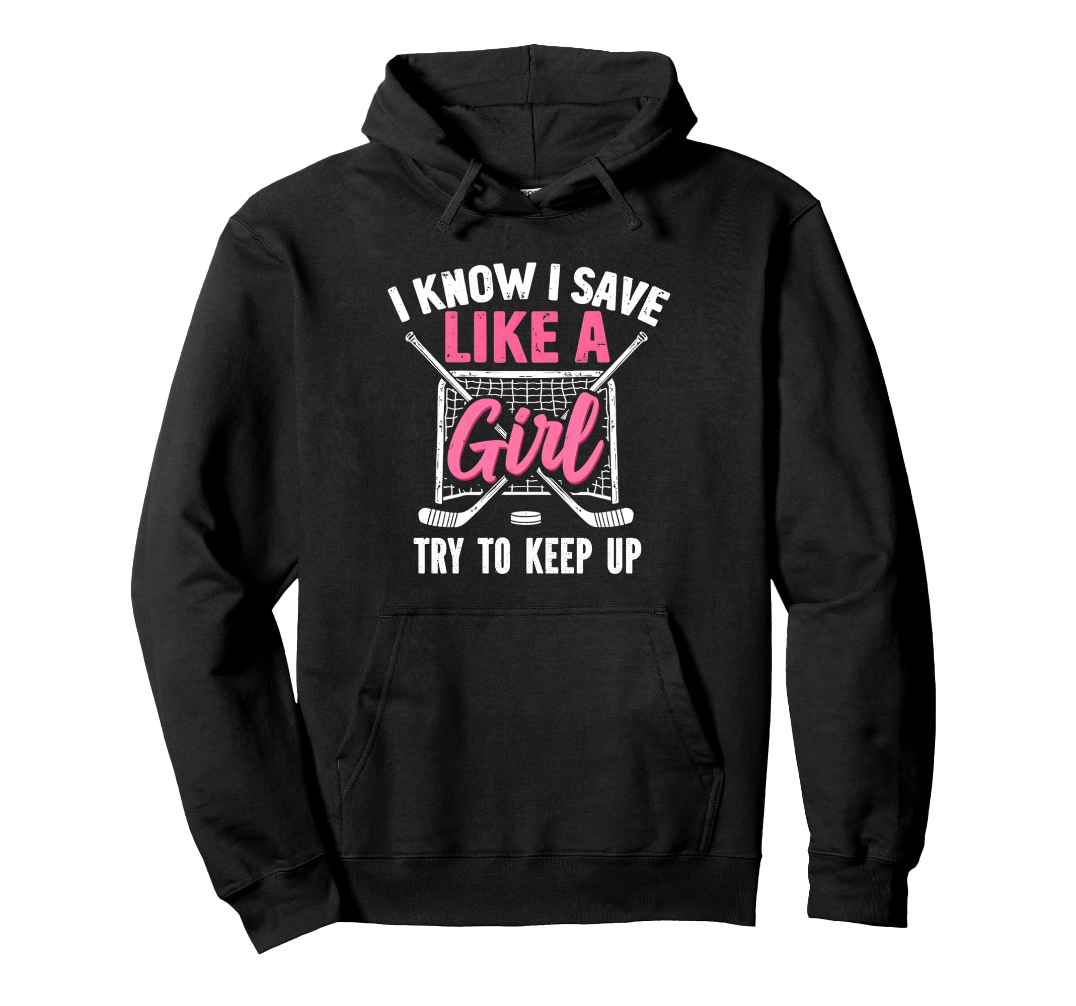 Ice Hockey Goalkeeper Field Hockey Hoodie - Minimalist Print Men Women