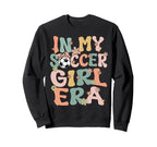 My Soccer Era Groovy Soccer Soccer Sweatshirt - Graphic Print Unisex