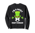 Soccer Right Forward Im Lucky Right Sweatshirt - Graphic Print Unisex
