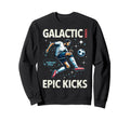 Soccer Player Galactic Power Sweatshirt - Casual Everyday Wear for Adults