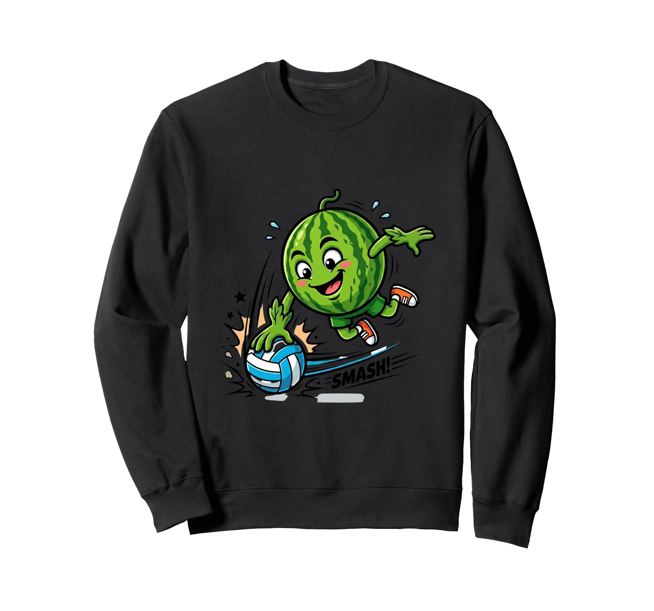 Watermelon Soccer Player Number 7 Sweatshirt - Trendy Graphic Men Women