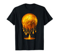 Gold Soccer Ball Dripping Gold T-Shirt - Aesthetic Graphic Men Women