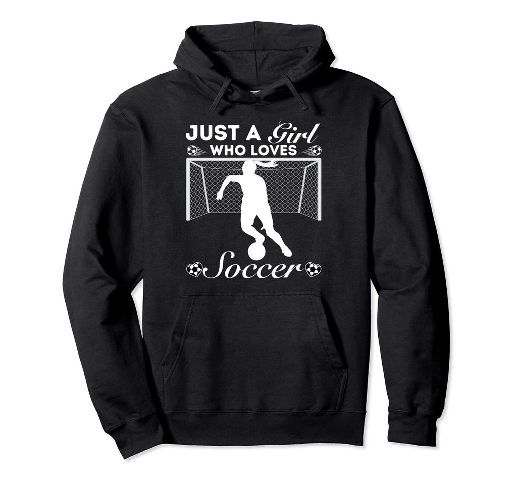 Just Who Loves Soccer Hoodie - Custom Art Print Unisex