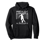 Just Who Loves Soccer Hoodie - Custom Art Print Unisex