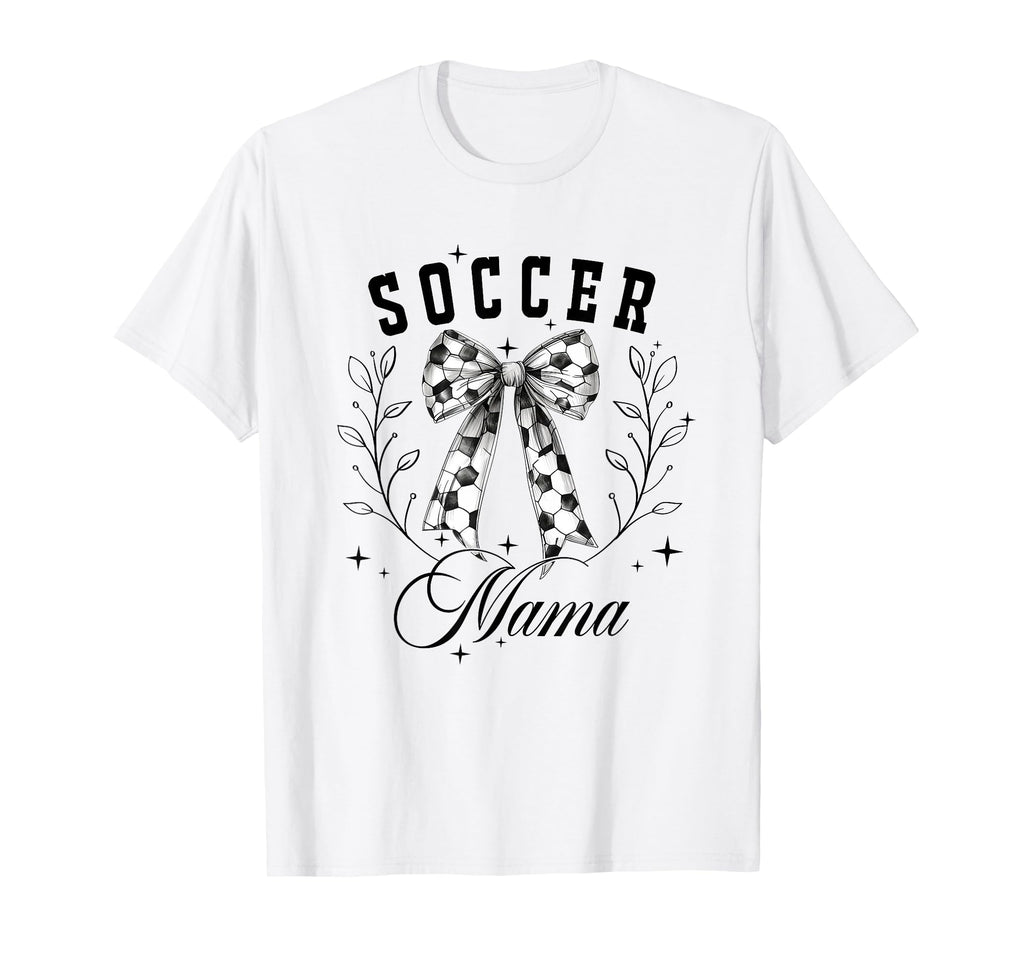 Soccer Mama Coquette Bow T-Shirt - Graphic Print Men Women