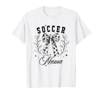 Soccer Mama Coquette Bow T-Shirt - Graphic Print Men Women