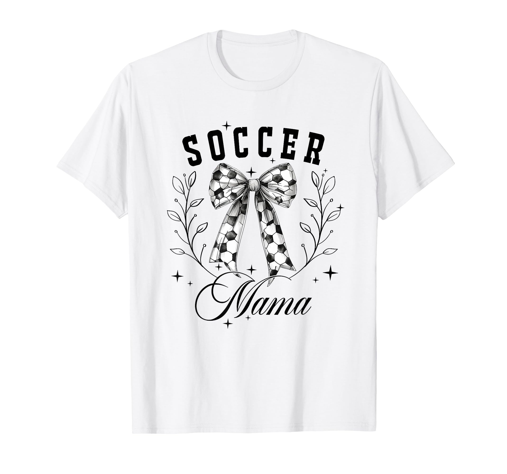 Soccer Mama Coquette Bow T-Shirt - Graphic Print Men Women