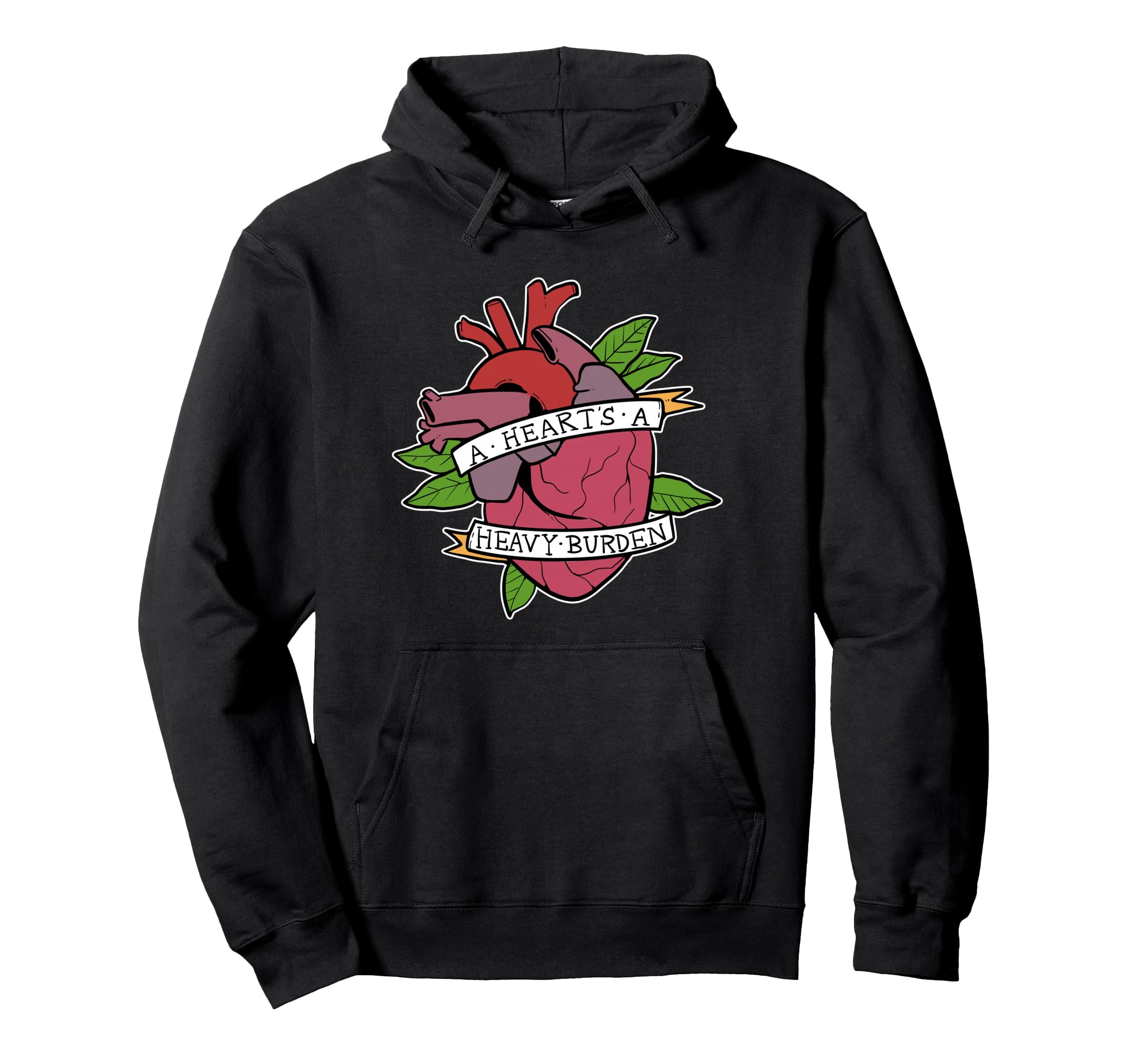 Heart Heavy Burden Motivated And Hoodie - Minimalist Print Men Women