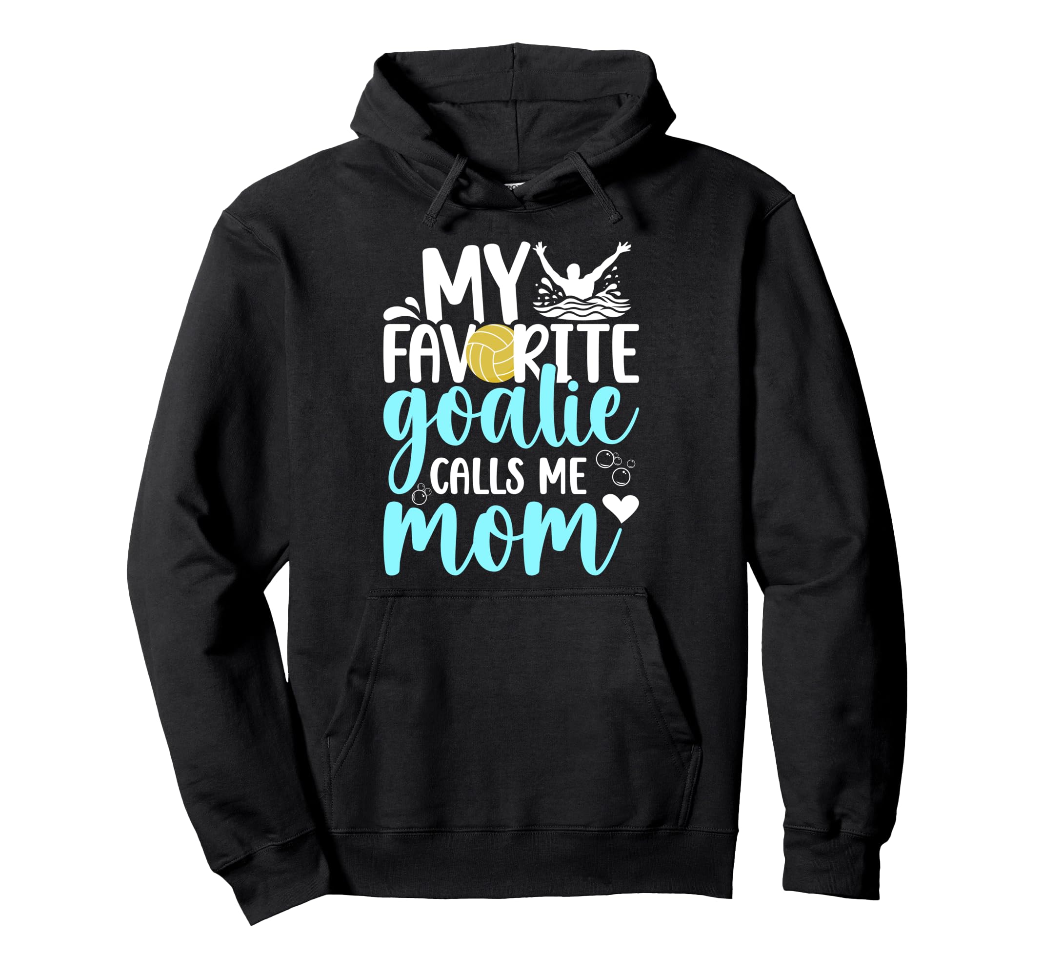Proud Water Polo Goalkeeper Mom Water Hoodie - Graphic Print for Adults