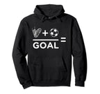 Funny Soccer Player Math Goal Lover Outfit Hoodie - Graphic Print Men Women