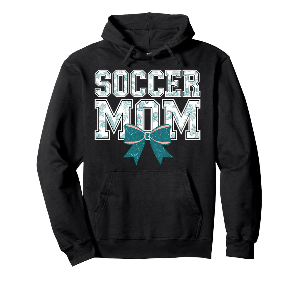 Soccer Mom Coquette Bow Mothers Day Hoodie - Trendy Graphic Men Women