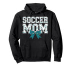 Soccer Mom Coquette Bow Mothers Day Hoodie - Trendy Graphic Men Women