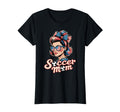 Patriotic Soccer Mom American Flag T-Shirt - Fun Novelty Design Men Women