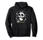 Soccer Player Panda Kicking Soccer Hoodie - Casual Everyday Wear Men Women