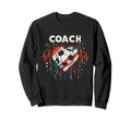 Soccer Coach Training Heart Beat Sweatshirt - Custom Art Print Unisex