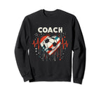 Soccer Coach Training Heart Beat Sweatshirt - Custom Art Print Unisex