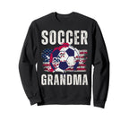 Funny Grandma Proud Soccer Sweatshirt - Casual Everyday Wear for Adults
