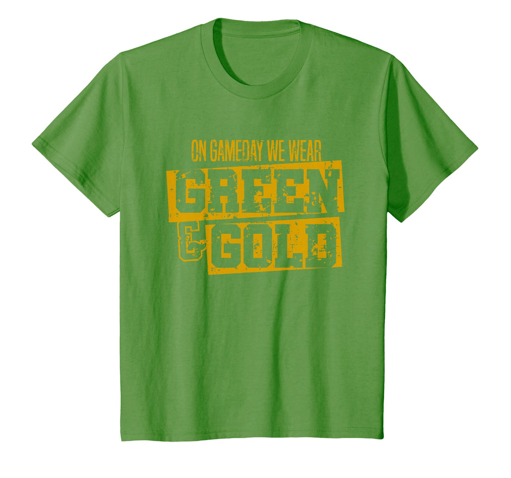 Green Gold Game Day Group High T-Shirt - Custom Art Print for Adults