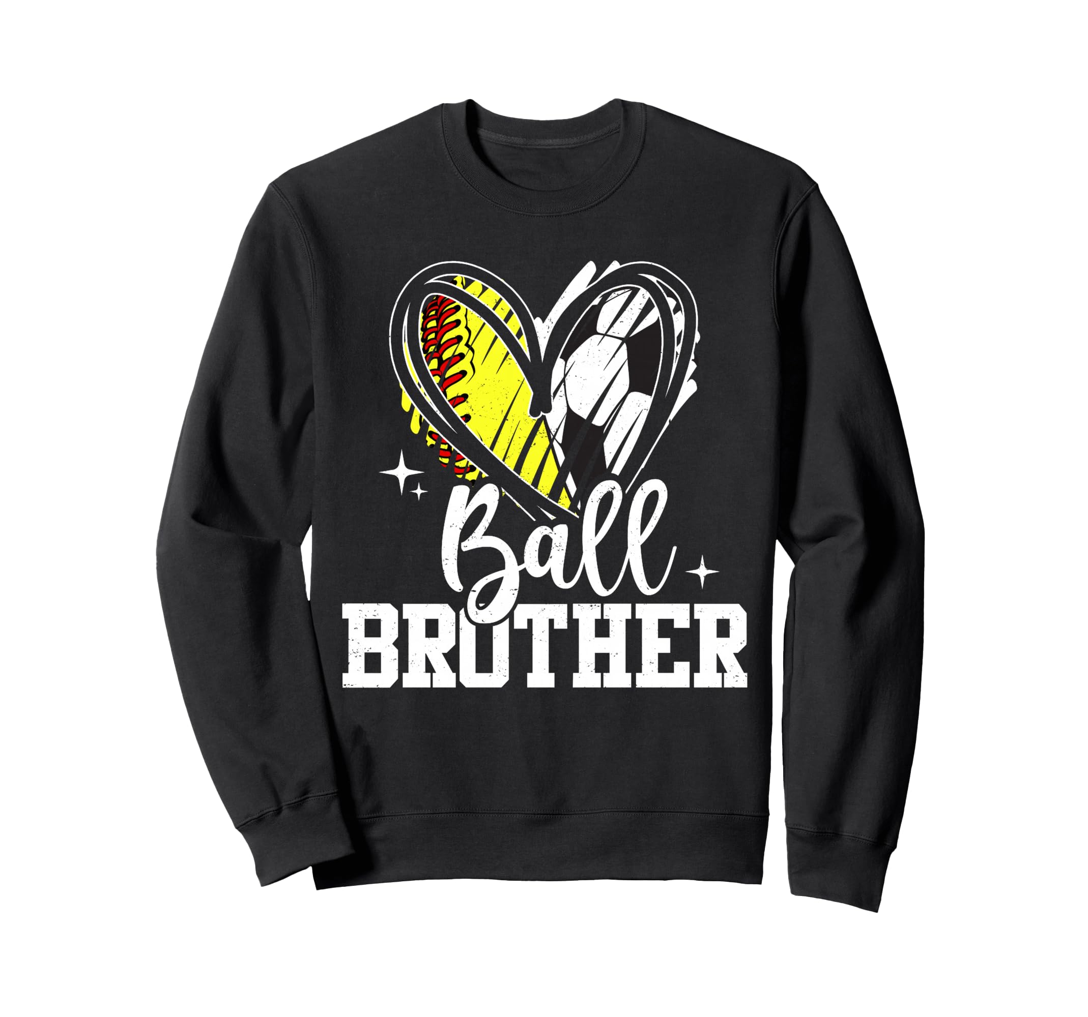Ball Brother Softball Soccer Ball Sweatshirt - Streetwear Style Unisex