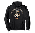 Outnumbered Funny Mom Goose Soccer Hoodie - Trendy Graphic Men Women