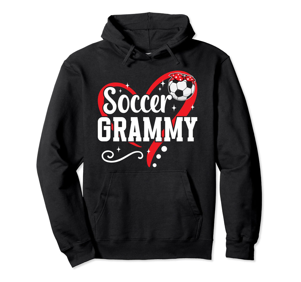 Soccer Grammy Heart Grandma Grammy Hoodie - Trendy Graphic Men Women