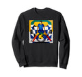 Soccer Player Team Sport Motif Colorful Sweatshirt - Trendy Graphic Unisex