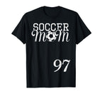 Soccer Mom Jersey Number 97 Favorite T-Shirt - Graphic Print Men Women