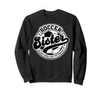 Soccer Sister Sis Family Matching Sweatshirt - Minimalist Print Unisex