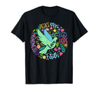 Groovy Hippie Peace Hope Love Peace T-Shirt - Custom Art Print Men Women