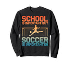 Funny Soccer Art Gag Soccer Sweatshirt - Aesthetic Graphic for Adults