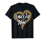 Soccer Nini Leopard Heart T-Shirt - Streetwear Style Men Women