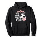 My Heart Is That Soccer Field Football Mom Hoodie - Graphic Print Unisex