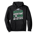 Soccer Assistant Coach Like Head Hoodie - Fun Novelty Design Men Women