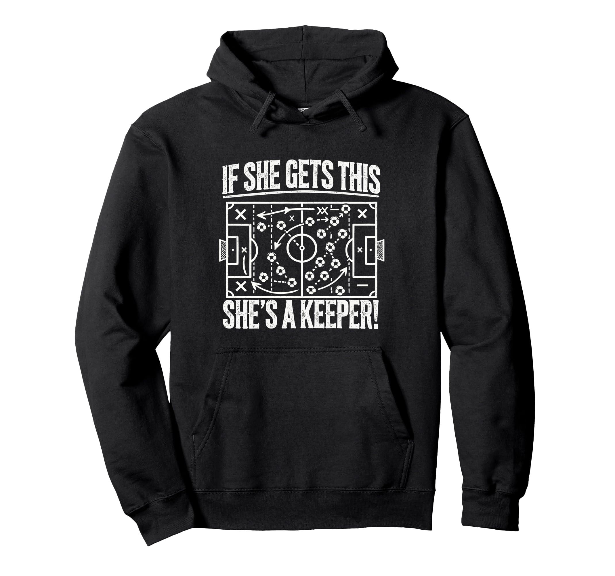 Soccer Goalie Art Soccer Coach Gifts Gag Hoodie - Aesthetic Graphic Unisex